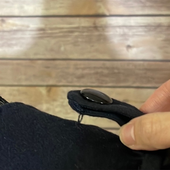 Club Monaco Navy Blue Wool Zipper Dress 2 - Picture 6 of 8